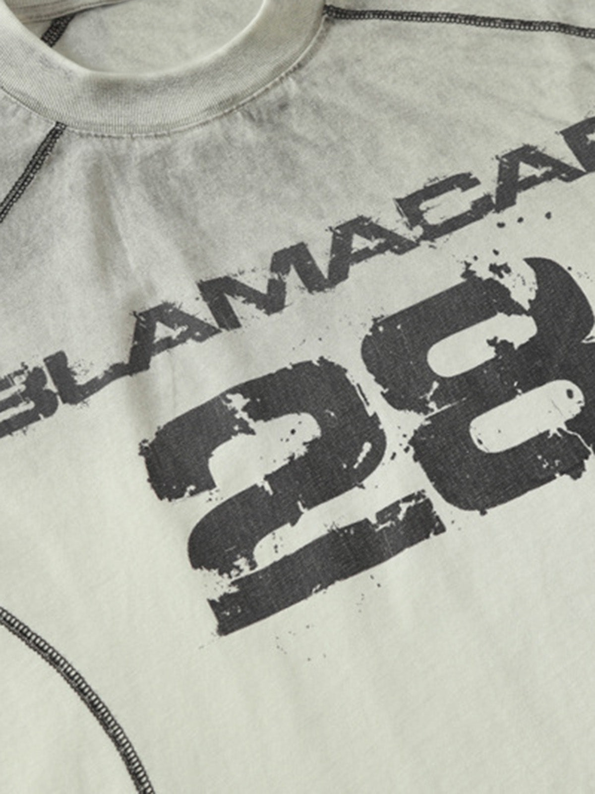 Distressed Digital Print Short-Sleeved T-Shirt - image 6