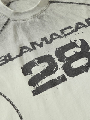 Distressed Digital Print Short-Sleeved T-Shirt - thumbnail 6