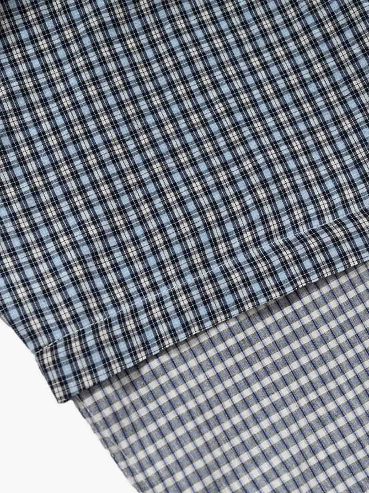 Double-layered Plaid Deconstructed Shirt - image 8