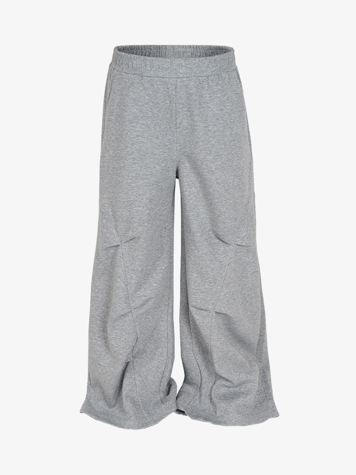 Pleated Crease Wide-Leg Mopping Casual Pants