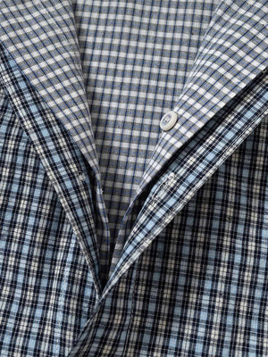 Double-layered Plaid Deconstructed Shirt - thumbnail 6