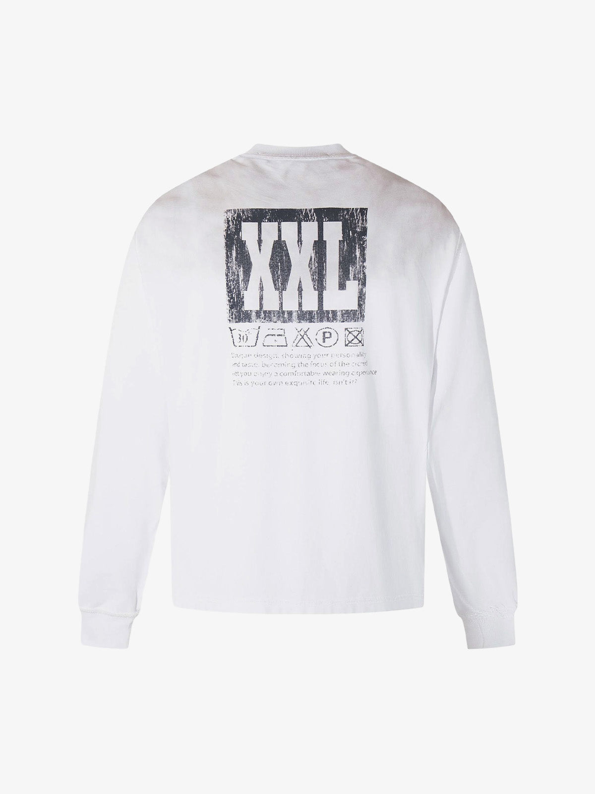 Street Dirty Dyed Washed Long-Sleeved T-Shirt