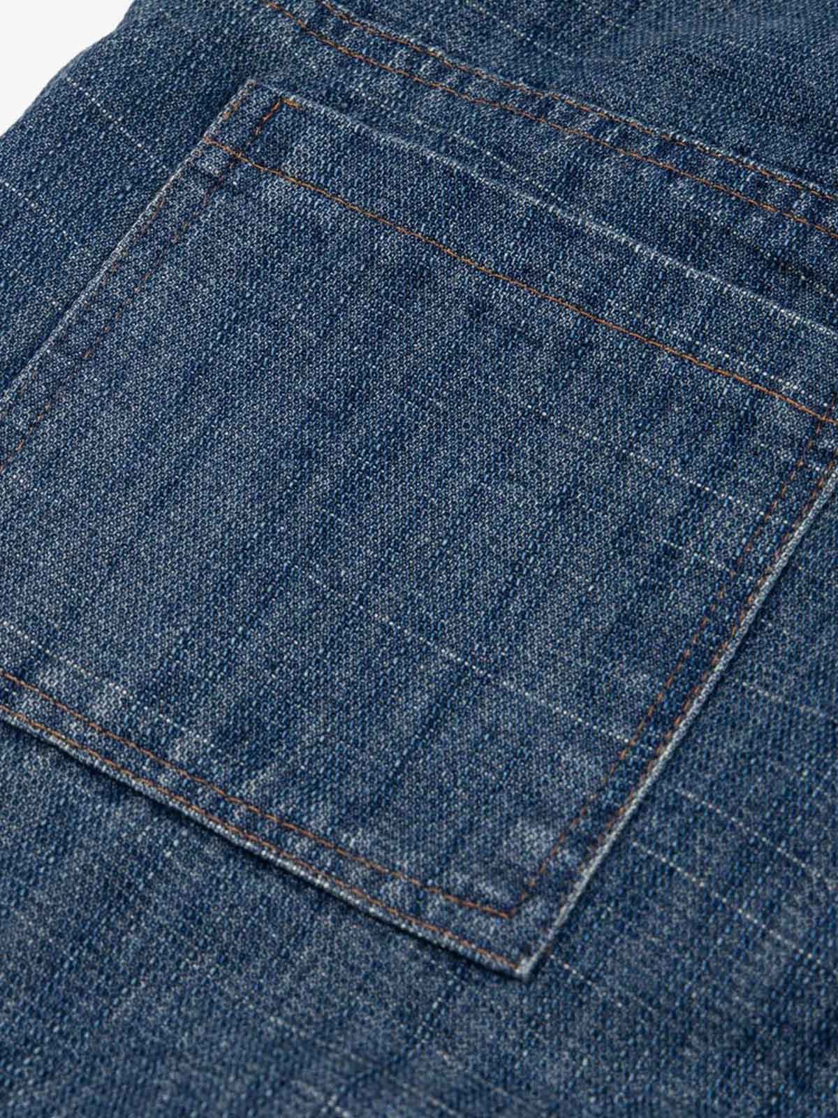 Dark Wash Cargo Jeans – Back pocket close-up | XoKool