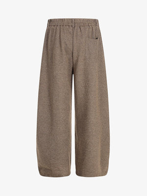 Casual Pleated Drape Stretch Barrel Pants - thumbnail 2