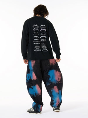 Vintage Tie-Dye Contrast Color Ripped Barrel Jeans - thumbnail 7