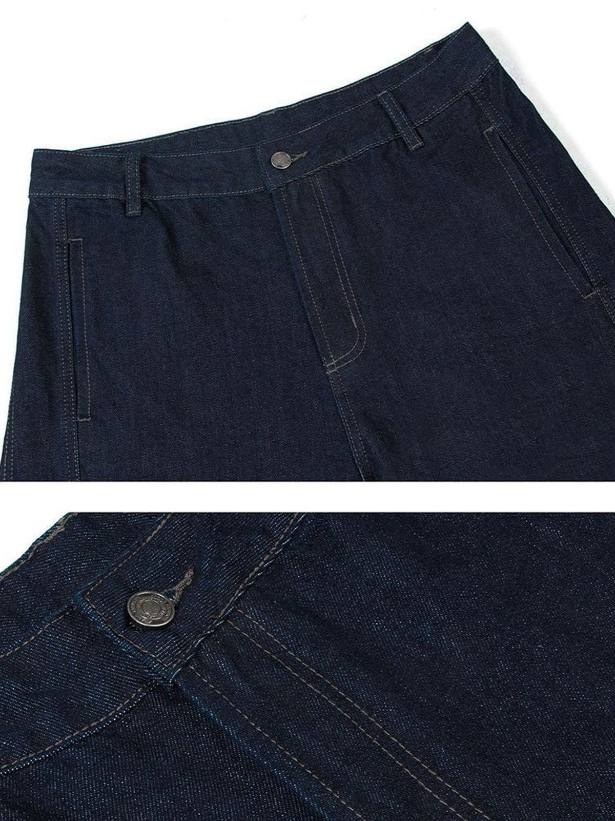Barrel jeans – waist and button close-up | XoKool