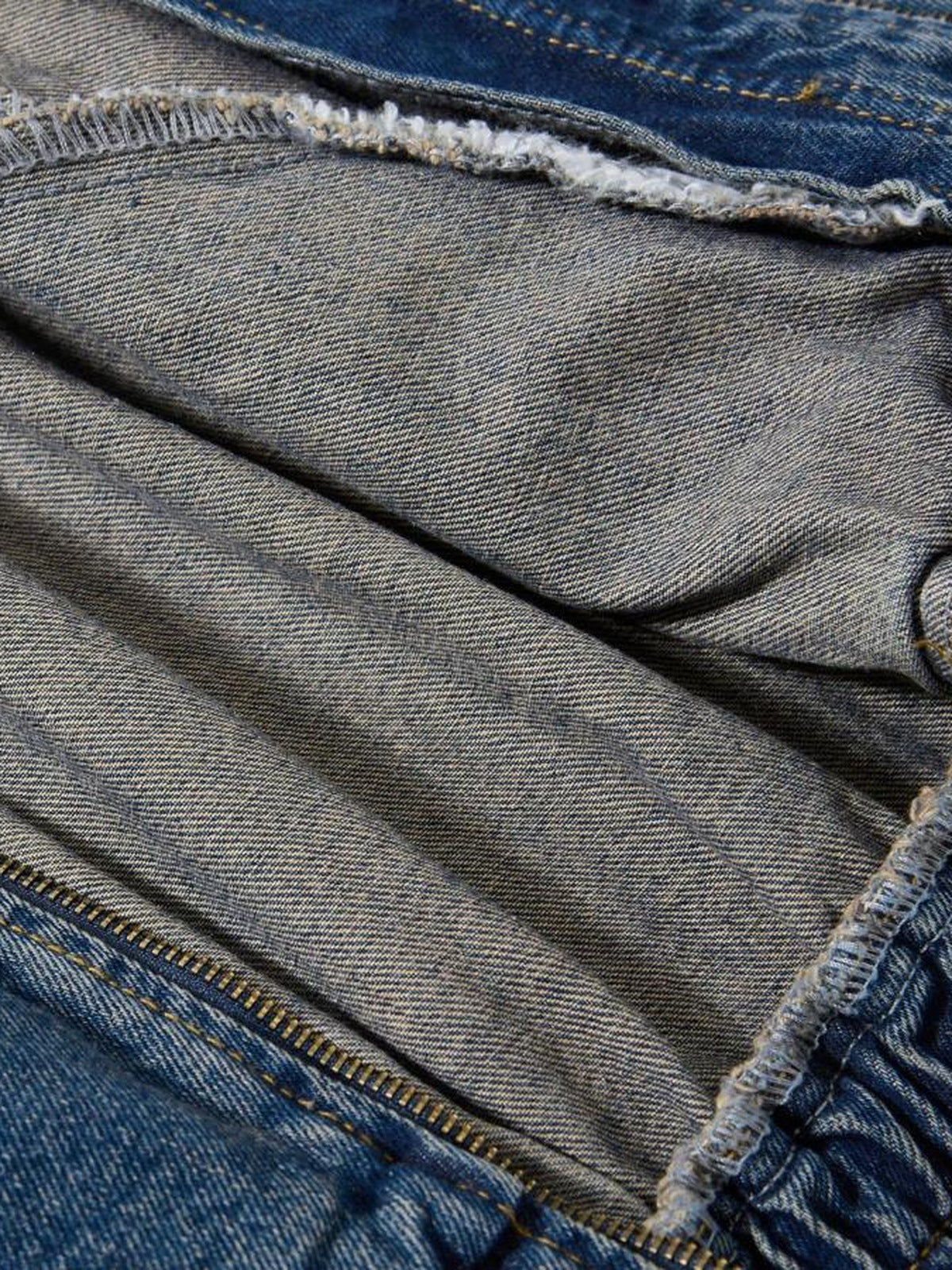 Jeans-Bomberjacke – Innenseite vorne Nahaufnahme | XoKool