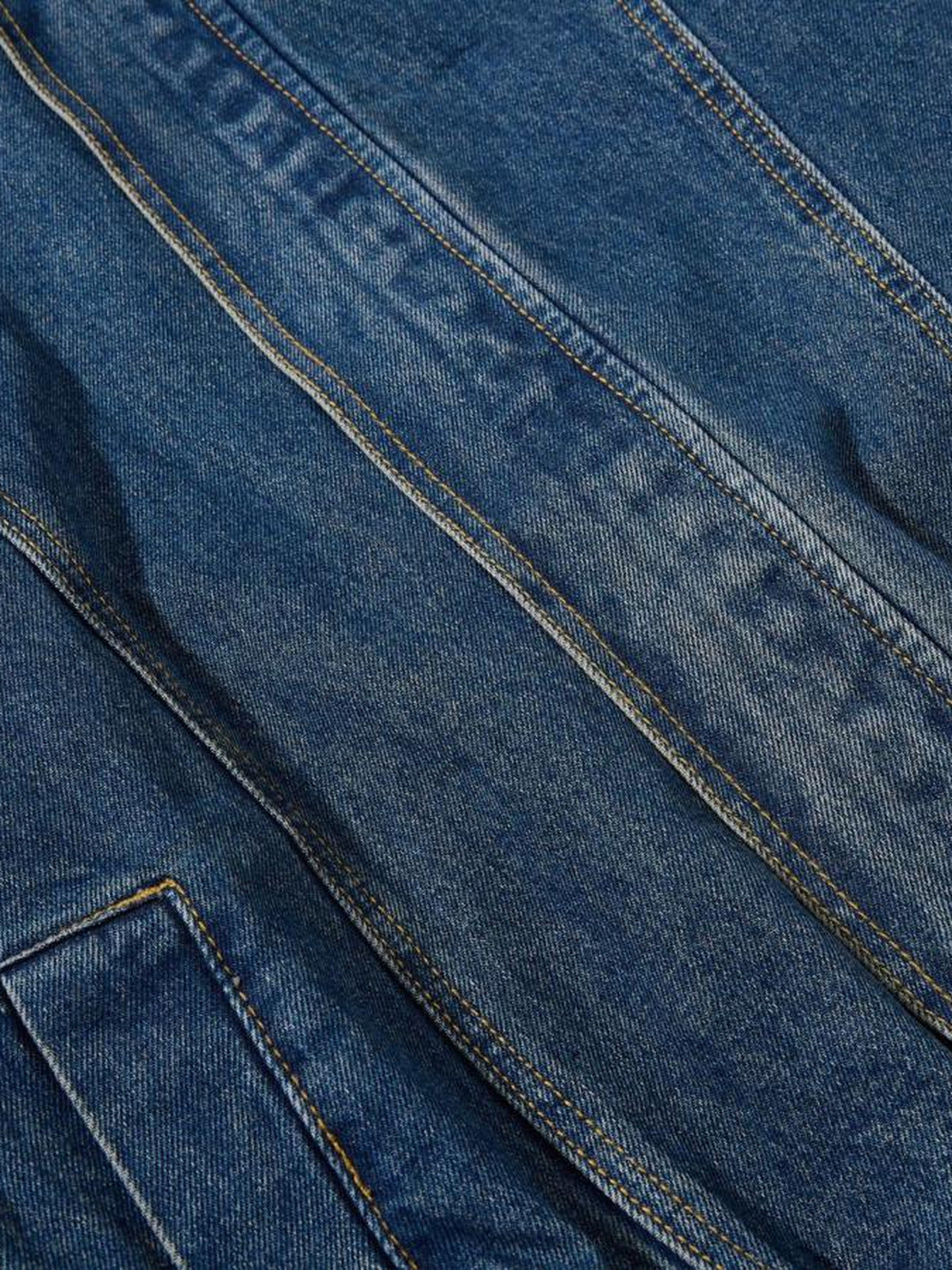 Jeans-Bomberjacke – Nahtdetail Nahaufnahme | XoKool