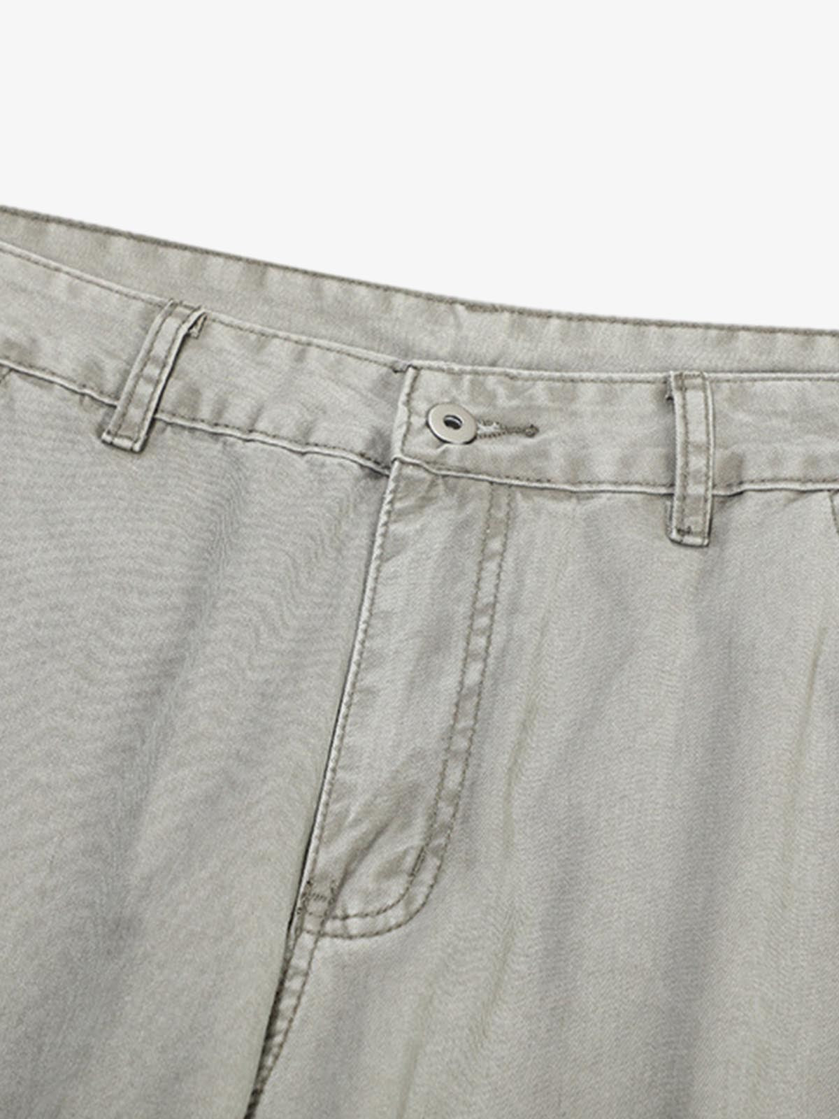 Patchwork Multi-Pocket Workwear Casual Machete Pants - image 3