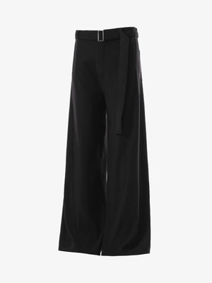 High Street Belt Pleated Flared Scimitar Pants - thumbnail 3
