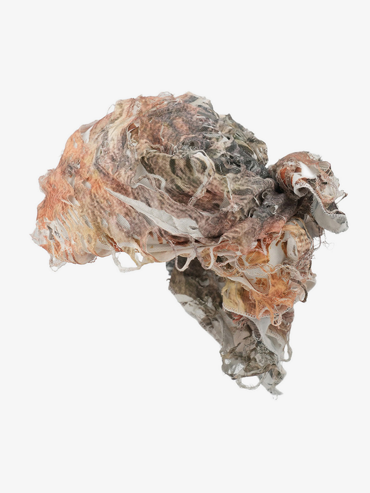 Distressed Tie-Dye Mixed Color Wasteland Square Scarf