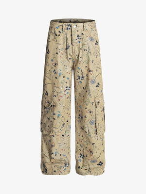 Retro Jacquard Straight-Leg Personalized Work Pants - thumbnail 1
