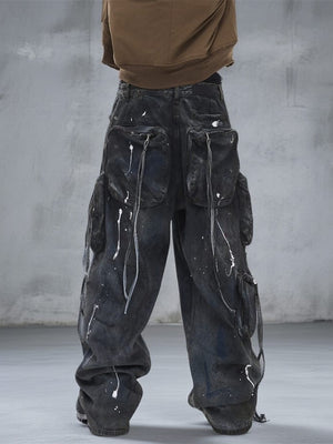 Jeans im Dirty Wash – am Model, hinten | XoKool