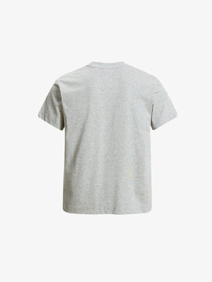 Distressed American Flag T-Shirt in Heather Grey – back view | XoKool