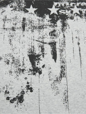 American flag tee – splatter print close-up | XoKool