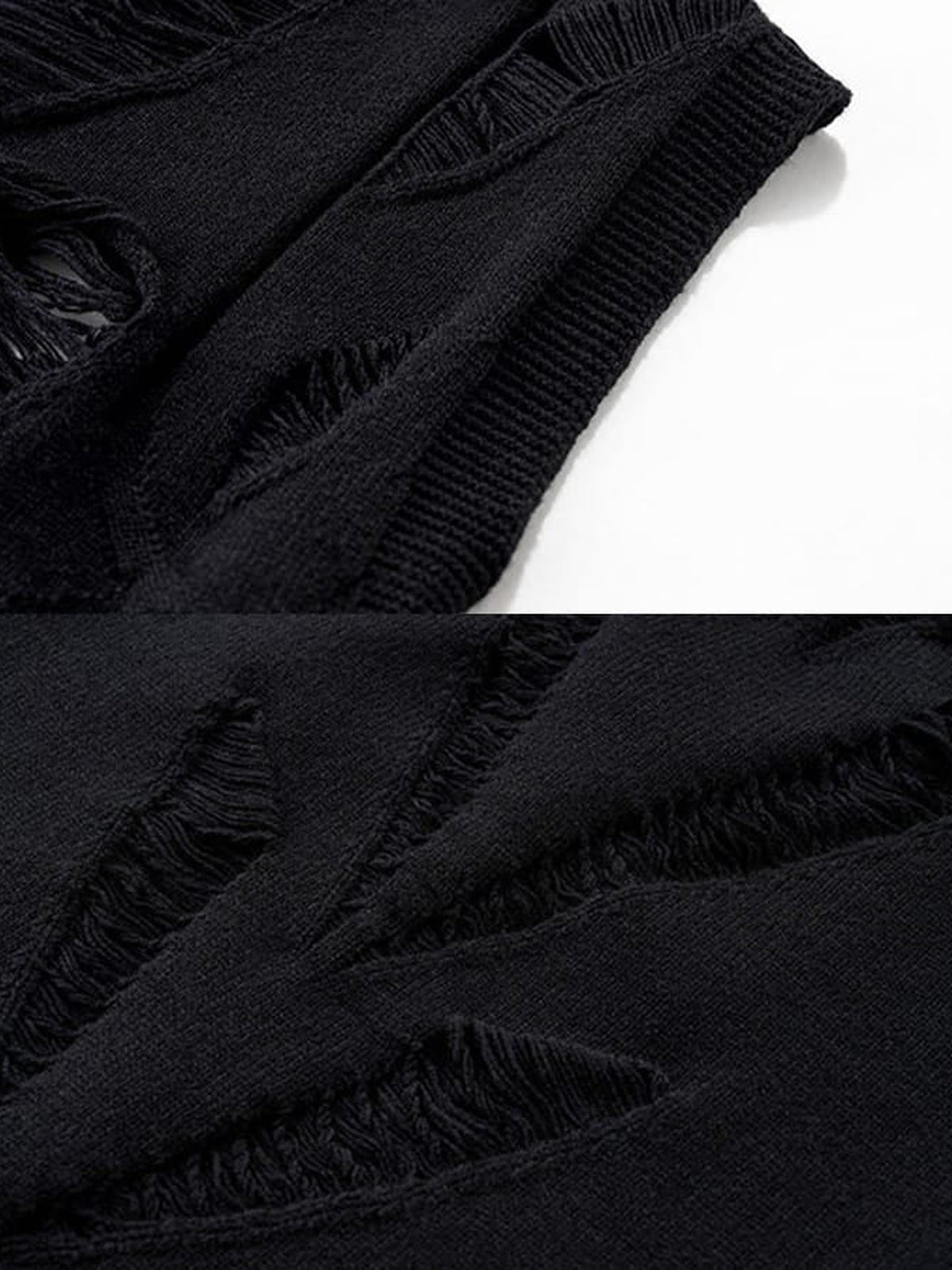 Cutout knit top – knit and distress close-up | XoKool