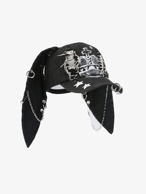 Bunny ear cap – Cross Graffiti, side view | XoKool