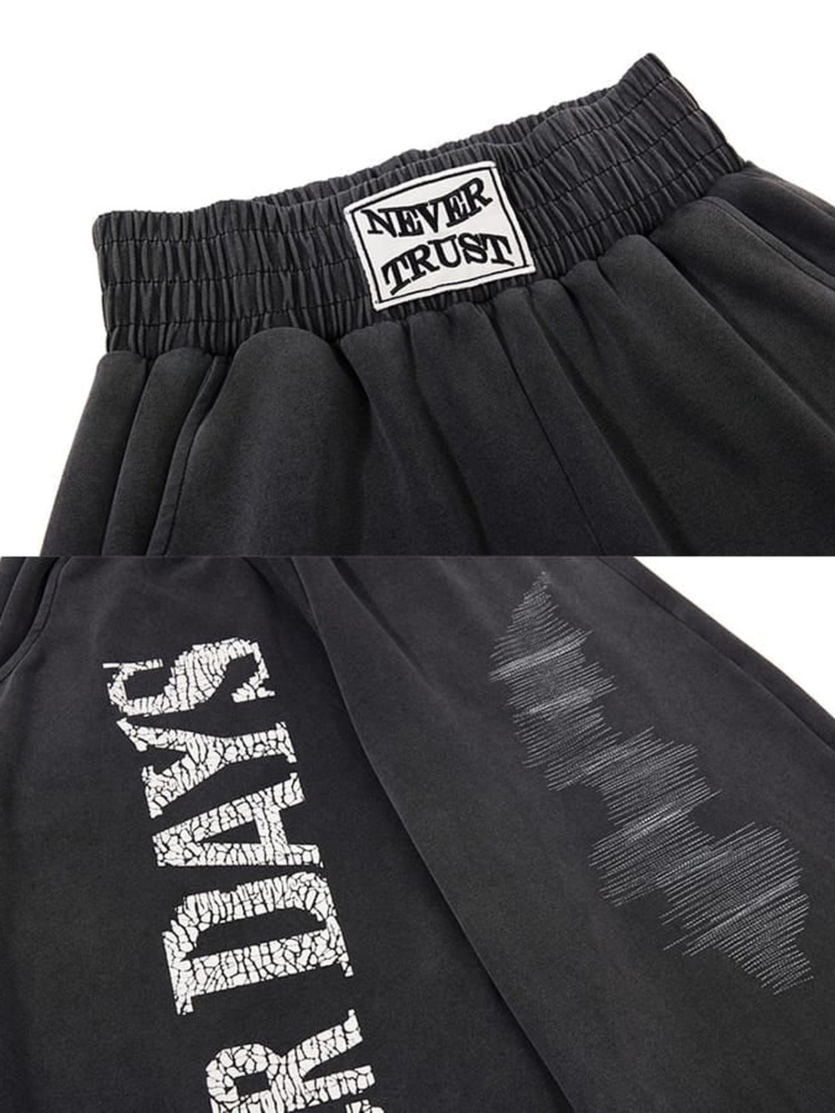 Barrel Jogginghose – Bund-Patch und Print Nahaufnahme | XoKool