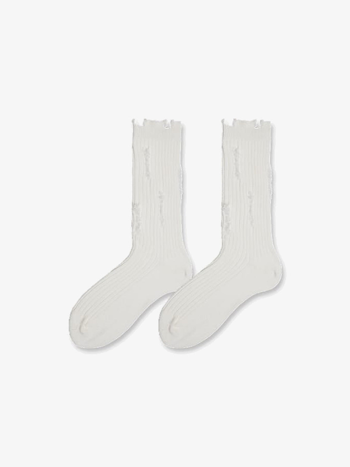 Calcetines slouch – Blanco, vista plana | XoKool