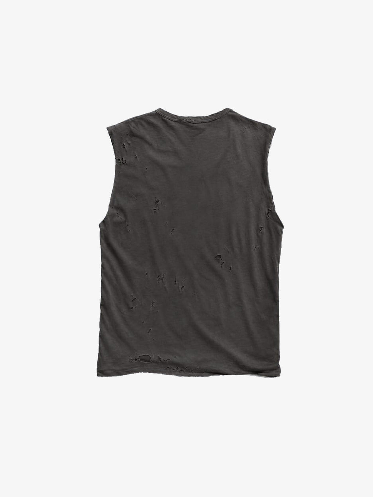Distressed Skeleton Hand Graphic Tank Top – plain back flat | XoKool
