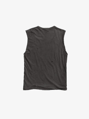 Distressed Skeleton Hand Graphic Tank Top – plain back flat | XoKool