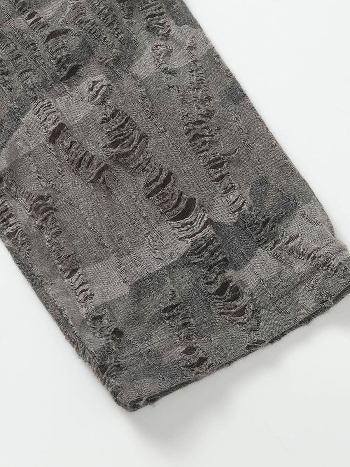 Distressed layered long sleeve – distressed sleeve close-up | XoKool