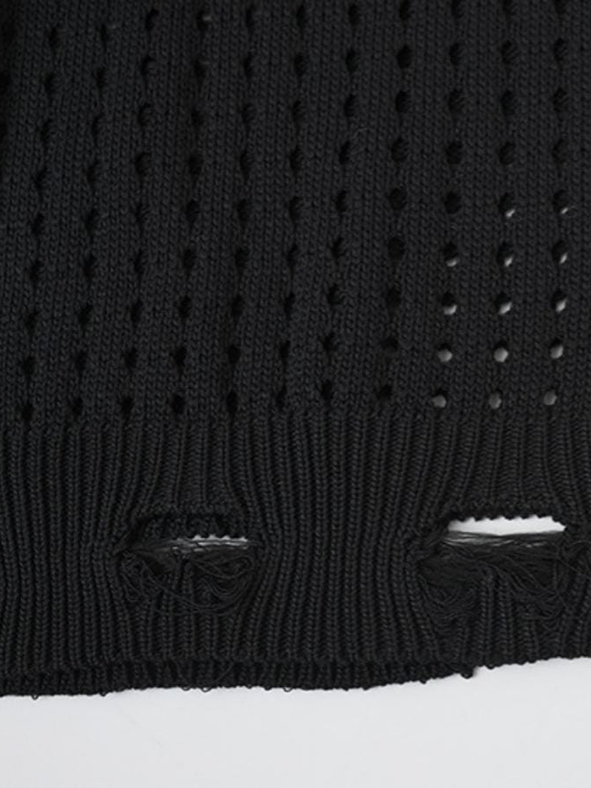 Strickweste mit Stern – Saum Nahaufnahme | XoKool