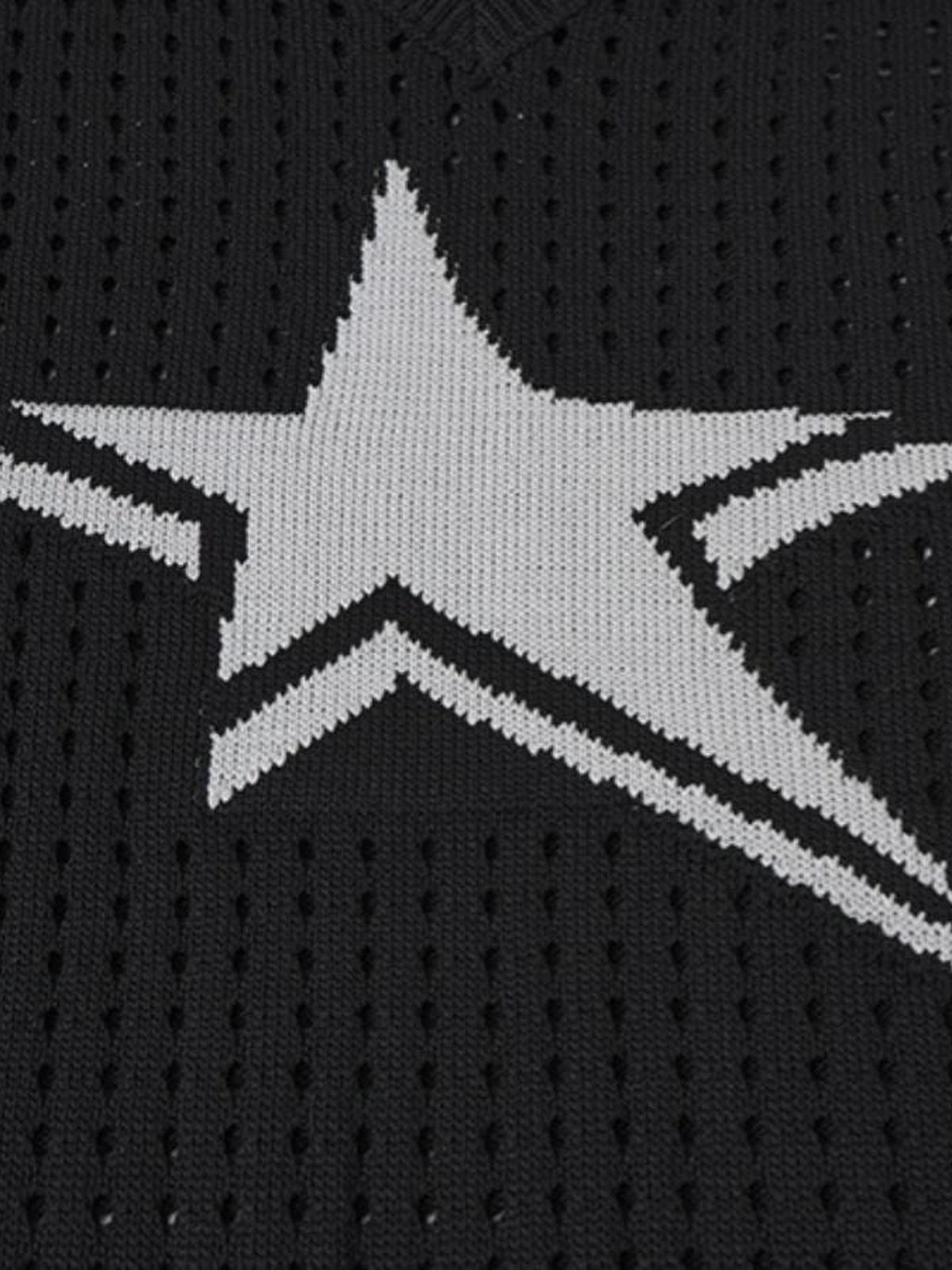 Strickweste mit Stern – Sternmuster Nahaufnahme | XoKool