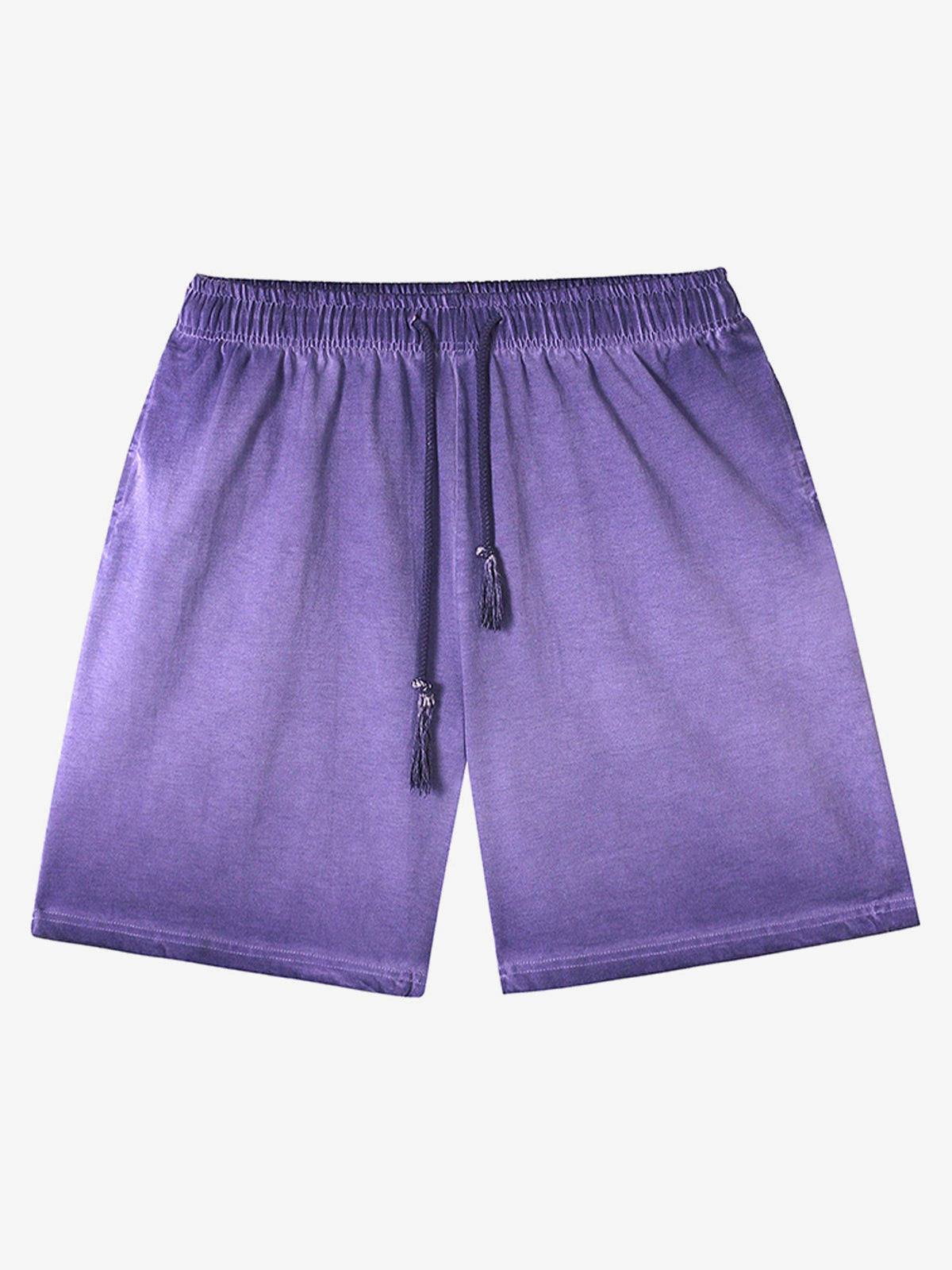 Garment Dyed Sweat Shorts in Four Colors – Purple, front view | XoKool