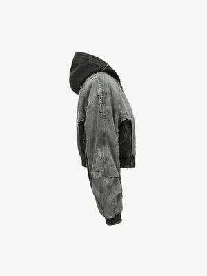 Distressed Kapuzenjacke – Seitenansicht | XoKool