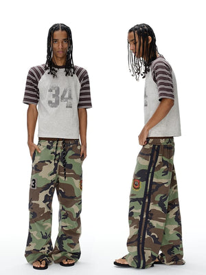 Pantalones deportivos de camuflaje – Dos modelos, frontal y lateral | XoKool