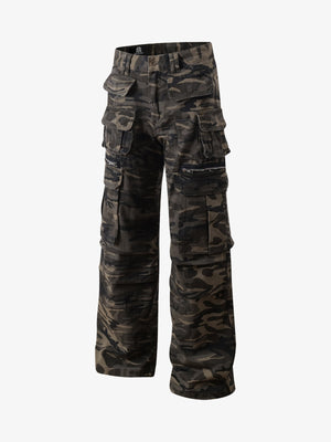 Functional Camouflage Multi-Pocket Work Pants - thumbnail 2