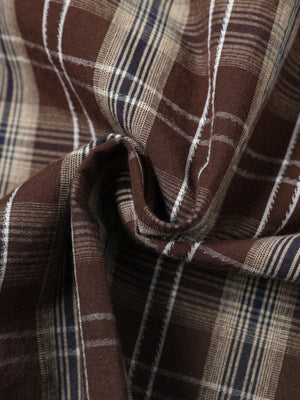 Vintage Patch Embroidered Plaid Shirt - thumbnail 7