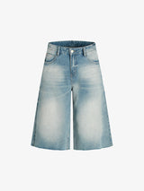 Vintage Raw Edge Cropped Jeans