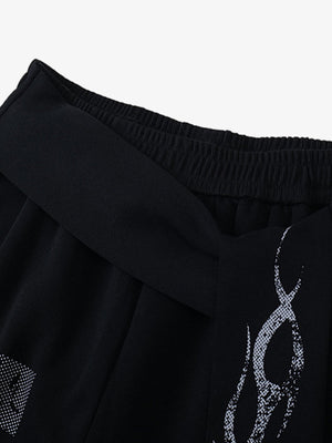 Dark Street Letter Flame Sweatpants - thumbnail 3