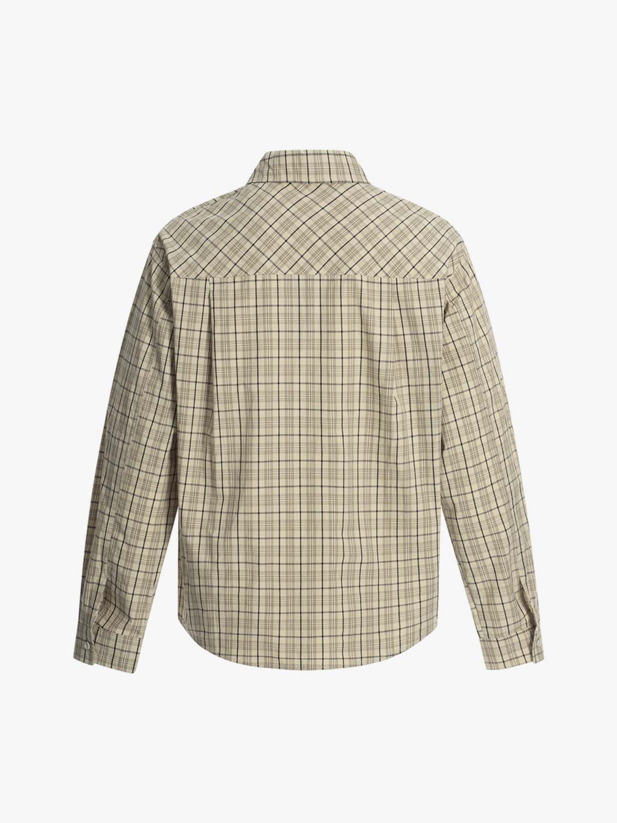 Street Print Lettering Plaid Long-Sleeve Shirt - image 3