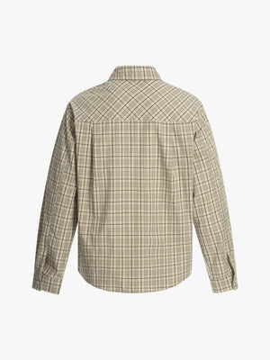 Street Print Lettering Plaid Long-Sleeve Shirt - thumbnail 3