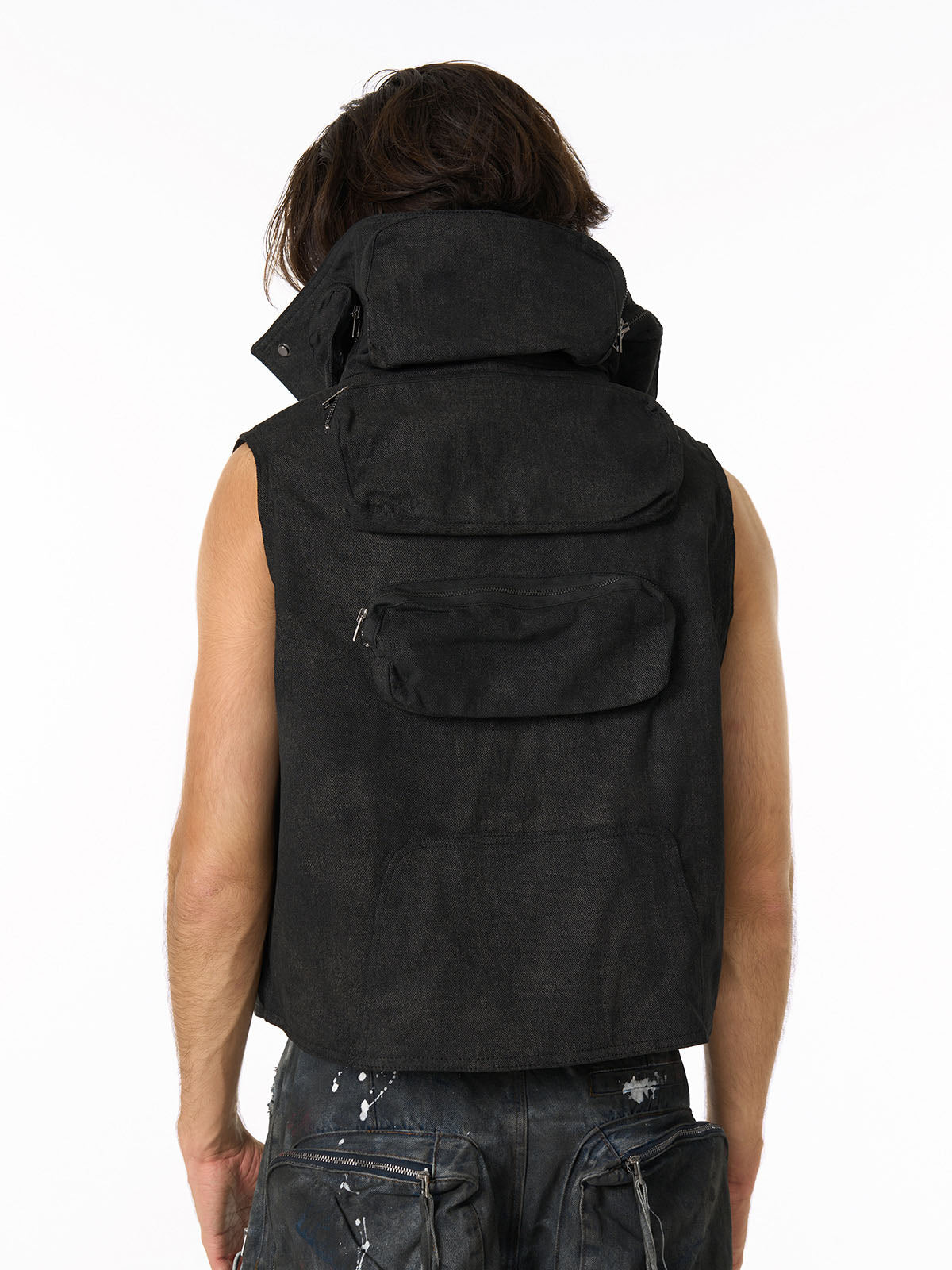Heavy-Duty Multi-Pocket Multi-Zipper Vest - image 7