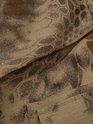 Adjustable Drawstring Python Camouflage Barrel Cargo Pants - thumbnail 10