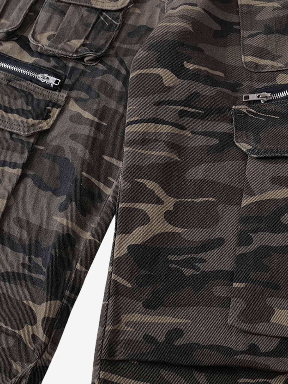 Functional Camouflage Multi-Pocket Work Pants - image 4