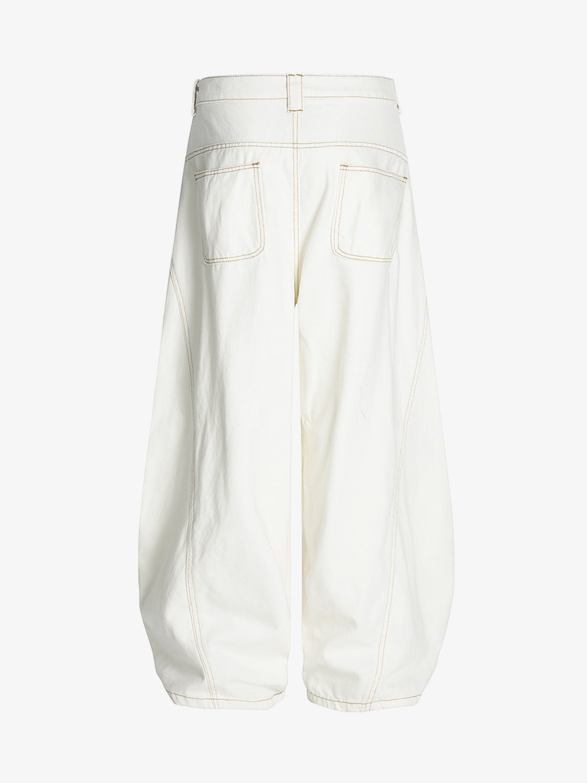Off-White Barrel Jeans with Daisy Patch Pockets – back | XoKool