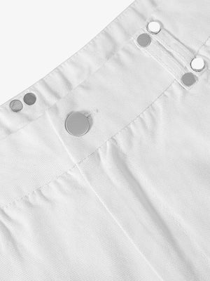 Street Metal Stud Zipper Multi-Pocket Workwear Casual Pants - thumbnail 5