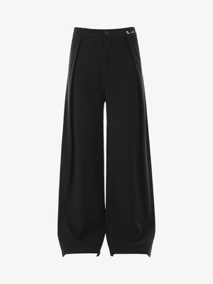 High Street Paperclip Design Drape Scimitar Pants - thumbnail 1