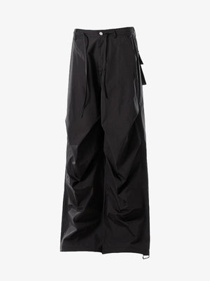 Vintage Drawstring Draped Embroidered Wide Leg Pants - thumbnail 14