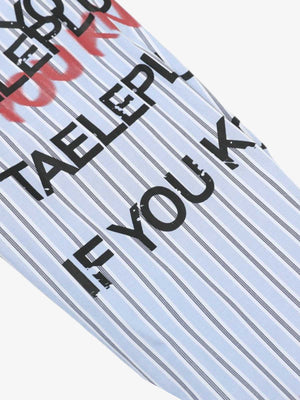 Street Lettering Vintage Striped Shirt - thumbnail 18