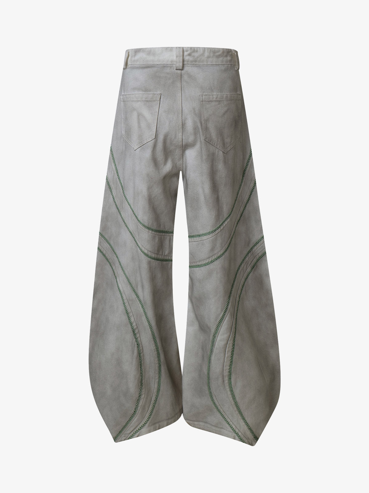High Street Washed Wide-Leg Barrel Jeans