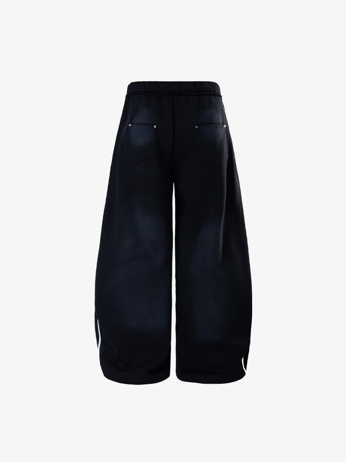 Piping sweatpants – Black, back view | XoKool