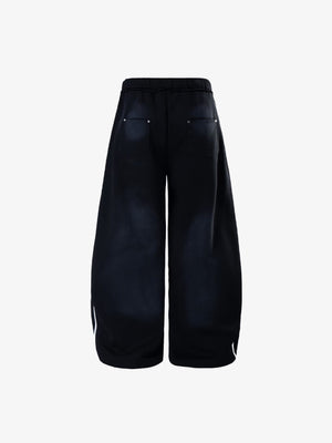 Piping sweatpants – Black, back view | XoKool