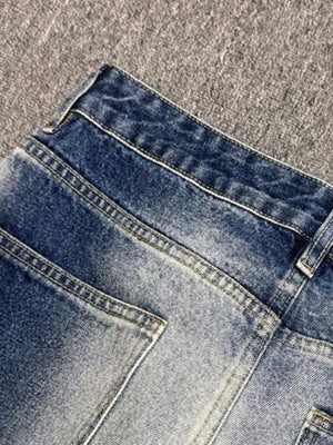 Faded Barrel Jeans – Faded Blau, Detail der Gesäßtasche | XoKool