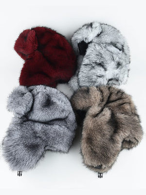 Faux Fur Ushanka Hat with Ear Flaps – all four colours | XoKool